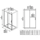 Душевая дверь Ravak Blix Slim BLSDP2-100 X0PMA0300Z1 100 см профиль чёрный стекло Transparent