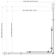 Душевая дверь Ravak Blix Slim BLSRV2K-80 X1XM40300Z1 80 см профиль чёрный стекло Transparent