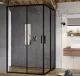 Душевая дверь Ravak Blix Slim BLSRV2K-90 X1XM70300Z1 90 см профиль чёрный стекло Transparent