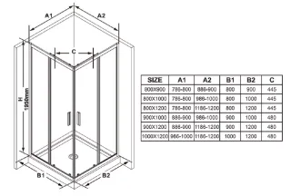Душевая дверь Ravak Blix Slim BLSRV2K-90 X1XM70300Z1 90 см профиль чёрный стекло Transparent