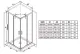 Душевая дверь Ravak Blix Slim BLSRV2K-90 X1XM70300Z1 90 см профиль чёрный стекло Transparent