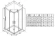 Душевая дверь Ravak Blix Slim BLSRV2K-100 X1XMA0300Z1 100 см профиль чёрный стекло Transparent