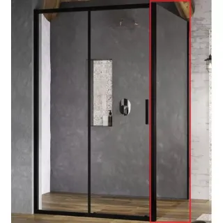 Боковая стенка Ravak Blix Slim BLSPS-80 X9BM40300Z1 80 см профиль чёрный стекло Transparent