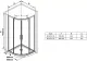 Душевой уголок Ravak Blix BLSCP4-90 X3BM70300Z1 90x90 см профиль чёрный стекло Transparent
