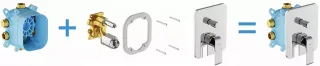 Скрытая часть Ravak Flat R-box Vari RB 072.50 X070139