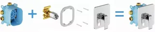 Скрытая часть Ravak Flat R-box Vari RB 072.50 X070139