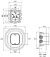 Скрытая часть Ravak Flat R-box Vari RB 072.50 X070139