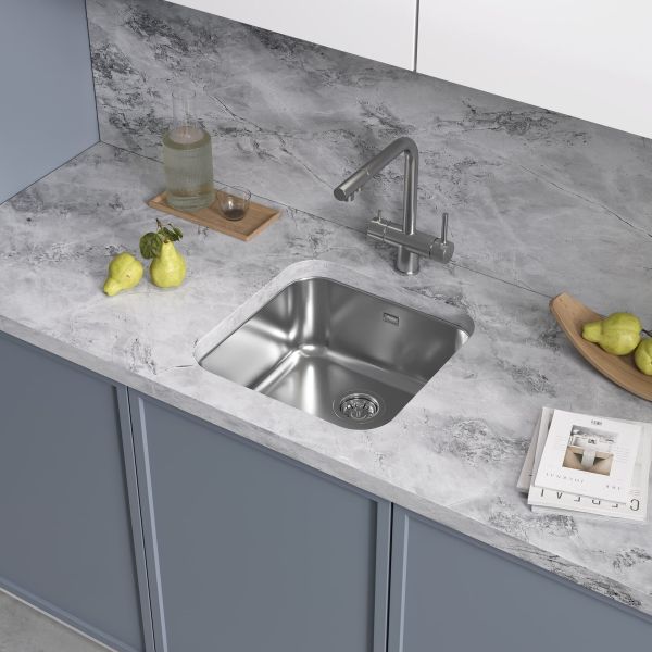 Мойка кухонная Reflexion Orta 44-SS RX2444SS полированная сталь