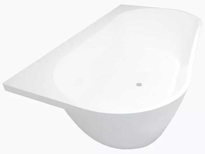 Ванна из искусственного камня AquaStone Бали 168x85см белый