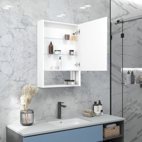 Зеркало-шкаф Reflexion Box White 60 RF2421BL с подсветкой 60х80