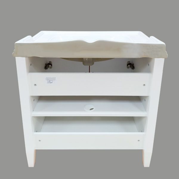 Comforty Тумба-умывальник "Палермо-80" белый глянец с раковиной Comforty 3380