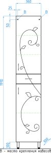 Колонна Style Line Эко Фьюжн 36 ЛС-00000257