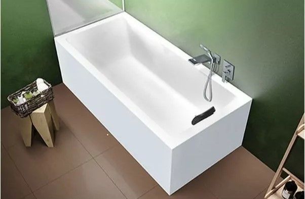 Акриловая ванна Riho Rethink Cubic Fall Plug and Play B104023005 L заполнение через перелив 160х70см белый