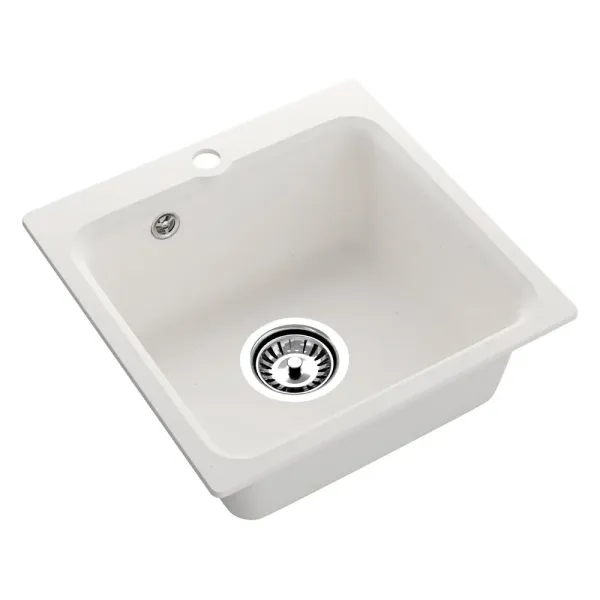 Мойка кухонная Reflexion Base 43-WH RX0743WH белый