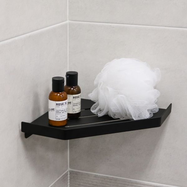 Полка угловая одноэтажная Fixsen Hi-Tech черная (FX-841B)