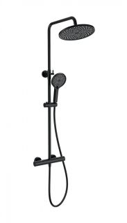Душевая стойка Wonzon & Woghand INN 1 WW-B3013-T1-MB с термостатом чёрный матовый Душевая стойка Wonzon & Woghand INN 1 WW-B3013-T1-MB с термостатом чёрный матовый