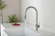 Смеситель для кухни AQUAme Cucina AQM9901BN с выдвижным изливом никель брашированный