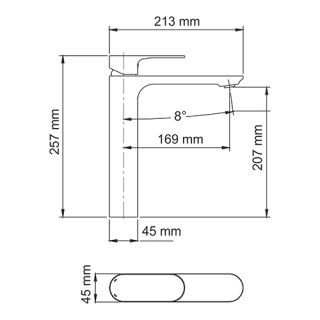Wasserkraft Dinkel 5803H Смеситель для раковины Wasserkraft Dinkel 5803H Смеситель для раковины