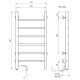 Полотенцесушитель электрический Domoterm Классик DMT 109-6 40x81 EK L хром