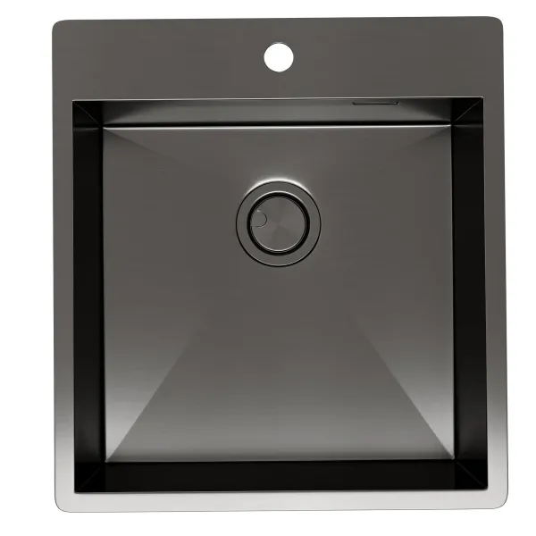 Мойка кухонная Reflexion Iseo 46-BL RX2246BL оружейная сталь