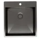 Мойка кухонная Reflexion Iseo 46-BL RX2246BL оружейная сталь