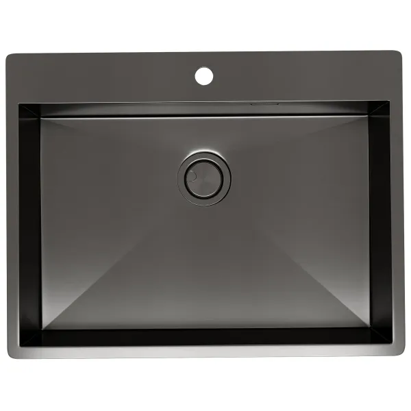 Мойка кухонная Reflexion Iseo 65-BL RX2265BL оружейная сталь