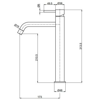 Смеситель для раковины AQUAme Siena AQM6214BN никель брашированный