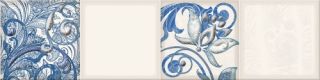 Керамическая плитка Eletto Ceramica 586832005 Faenza Cobalt Ornament Frise 3 15.6x63