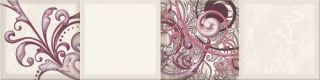 Керамическая плитка Eletto Ceramica 586842003 Faenza Wine Ornament Frise 1 15.6x63