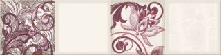 Керамическая плитка Eletto Ceramica 586842005 Faenza Wine Ornament Frise 3 15.6x63