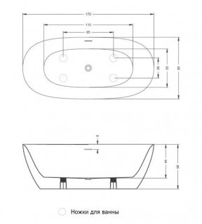 Акриловая ванна Riho Alpha B092001005 170x80см белый Акриловая ванна Riho Alpha B092001005 170x80см белый
