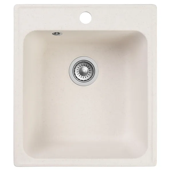 Мойка кухонная Reflexion Quadra 43-WH RF0243WH белый