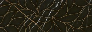Керамическая плитка Eletto Ceramica 588112002 Black&Gold Struttura Decor 24.2x70