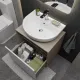 Тумба под раковину Kerama Marazzi Про PRO.60.1\WHT 60 см белый/дуб орегон