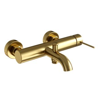 Смеситель для ванны и душа WasserKRAFT Niers 3001BG золото матовое