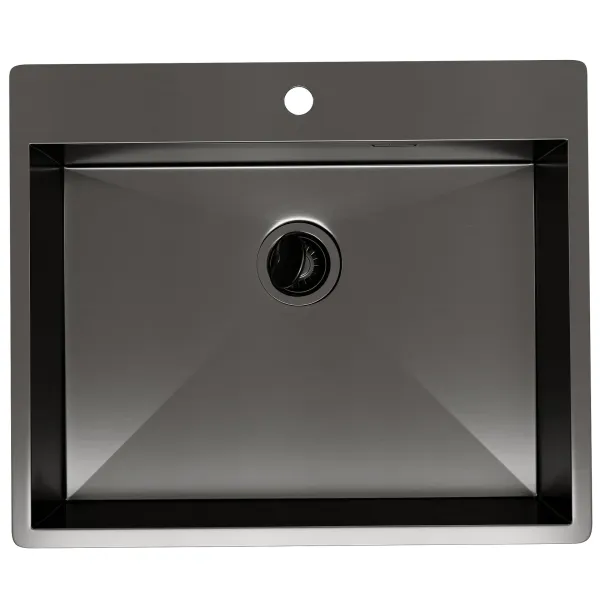 Мойка кухонная Reflexion Iseo 60-BL RX2260BL оружейная сталь