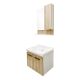 Comforty Тумба-умывальник "Рига-60" дуб сонома с раковиной Comforty 9335-60