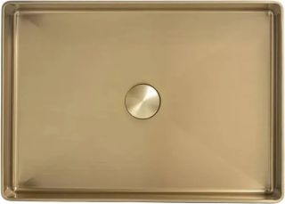 Накладная раковина Gappo GX401-3 51 см золотой сатин