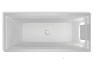 Акриловая ванна с подсветкой Riho Still Square LED Fall B099033005 180х80см светодиоды и подголовник справа заполнение через перелив белый Акриловая ванна с подсветкой Riho Still Square LED Fall B099033005 180х80см светодиоды и подголовник справа заполнение через перелив белый