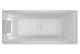 Акриловая ванна с подсветкой Riho Still Square LED B099004005 180х80см светодиоды и подголовник слева белый