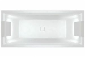 Акриловая ванна с подсветкой Riho Still Square LED B100005005 170х75см светодиоды и подголовники с двух сторон белый