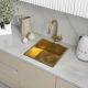 Мойка кухонная Reflexion Como 44-GD RX2044GD брашированное золото
