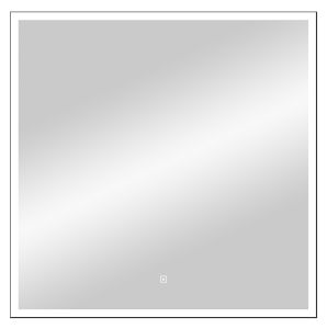 Зеркало с подсветкой Continent Frame Black ЗЛП1175 с сенсорным выключателем 80см чёрный