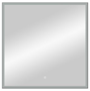 Зеркало с подсветкой Continent Frame Black ЗЛП1175 с сенсорным выключателем 80см чёрный
