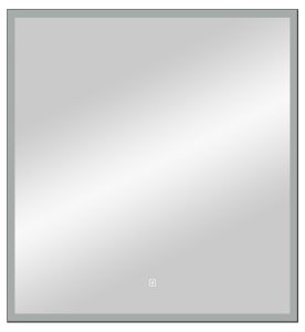 Зеркало с подсветкой Continent Frame Black ЗЛП1502 с сенсорным выключателем 80см чёрный