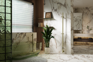 Полотенцесушитель электрический AQUAme AQM3151BG 20x170 см золото брашированное