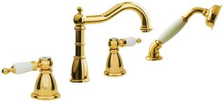 Смеситель на борт ванны Boheme Oro золото 395 Смеситель на борт ванны Boheme Oro золото 395