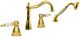 Смеситель на борт ванны Boheme Oro золото 395