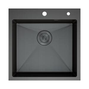 Кухонная мойка D&K DKS505006 50см графит