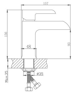 Смеситель для раковины Haiba HB10805-8 белый